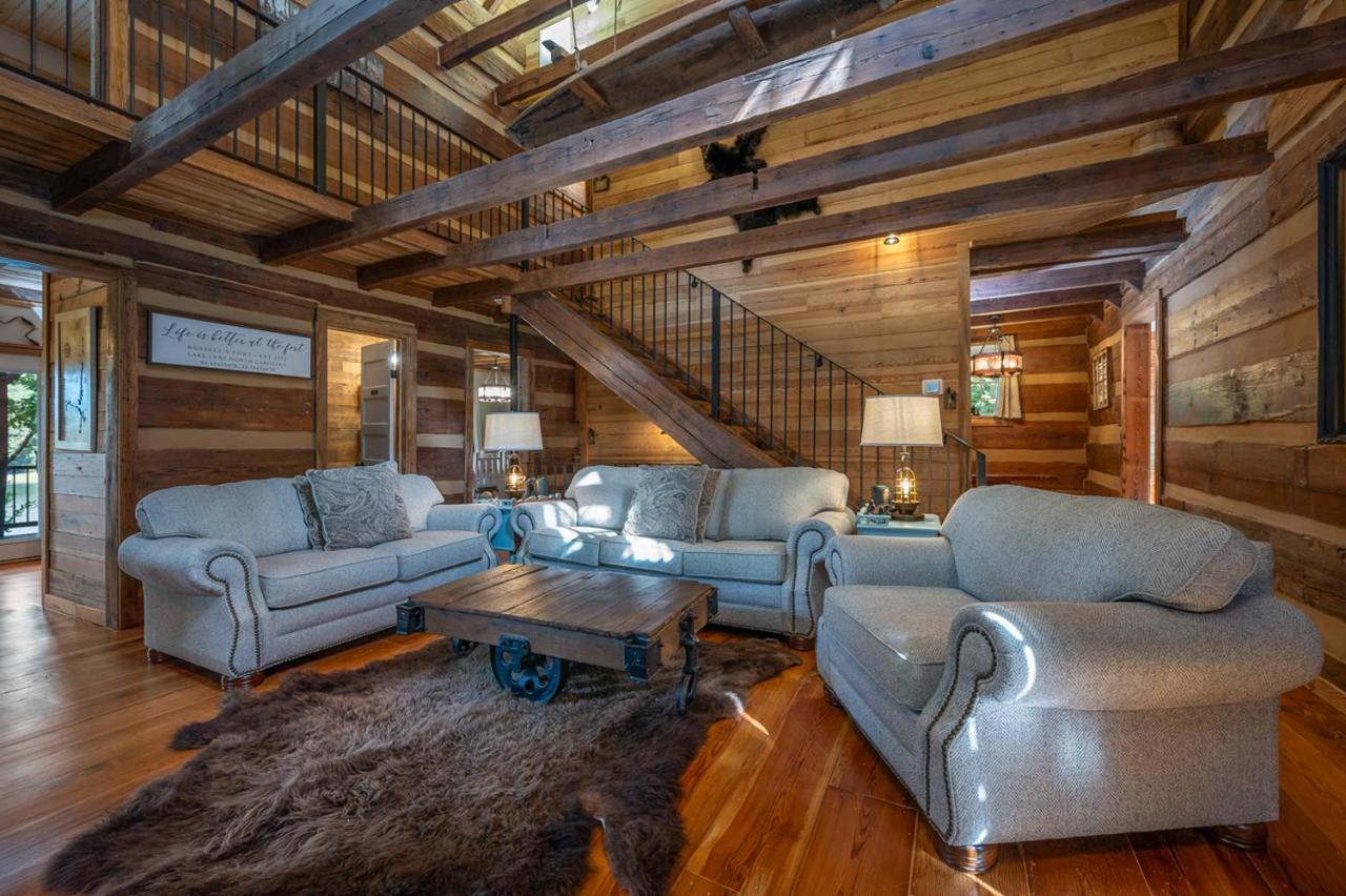 Russell'S Fort At White Oak Point: Historical Cabin On Lake Lure, Luxury, Direct Lake Access! Villa Exterior photo