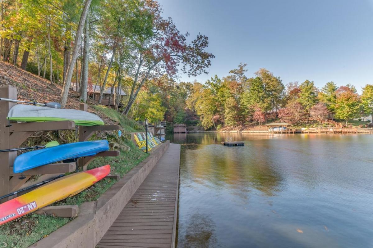 Russell'S Fort At White Oak Point: Historical Cabin On Lake Lure, Luxury, Direct Lake Access! Villa Exterior photo